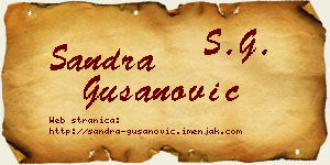 Sandra Gušanović vizit kartica